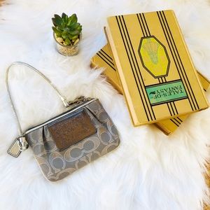 RARE COACH POPPY SILVER WRISTLET